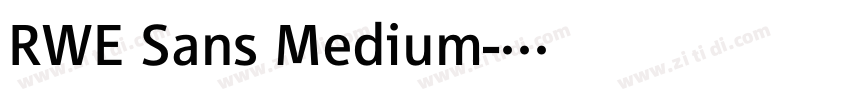 RWE Sans Medium字体转换 RWE Sans Medium字体转换